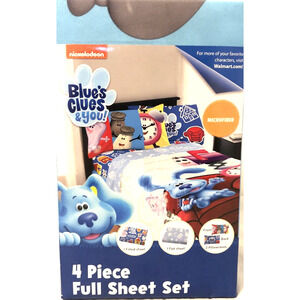 blue's Clues & You 4 Peace Ful Sheet Set Nickelodeon Microfiber Brand New sheets